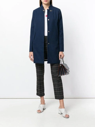 Shop Fay Long Sleeved Trench - Blue