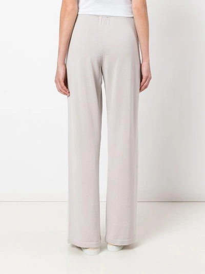 Shop Calvin Klein Collection Knitted Flared Trousers In 685