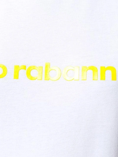 Shop Paco Rabanne Logo Print T-shirt In White