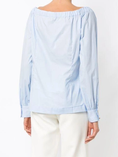 Shop Isolda Peonia Shirt In Blue