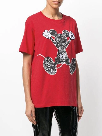 Shop Marcelo Burlon County Of Milan Mickey Mouse T In Red