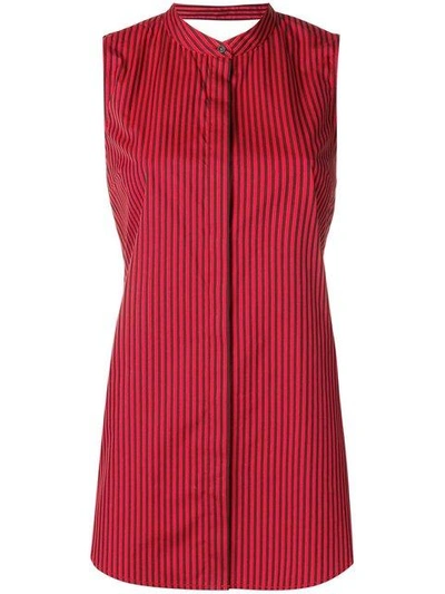 Shop 3.1 Phillip Lim / フィリップ リム Knotted Back Striped Top In Red