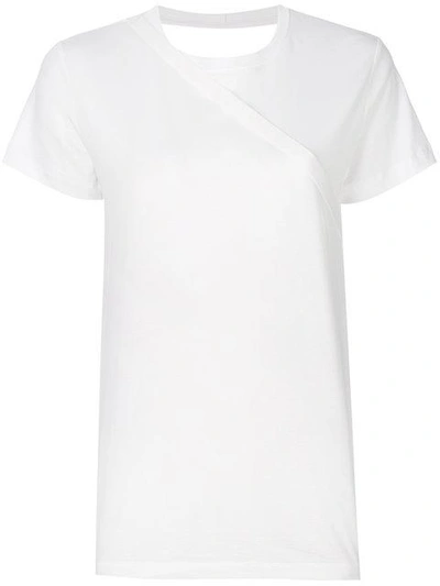 Shop Helmut Lang Deconstructured T In White