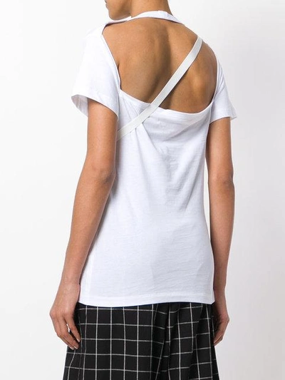 Shop Helmut Lang Deconstructured T In White