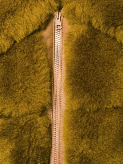 Shop Chloé Fur Coat In Brown