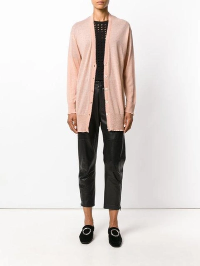 Shop Alexander Wang Deep V-neck Cardigan - Pink