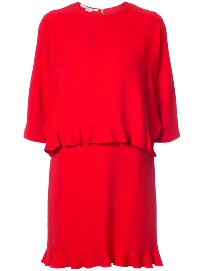 Shop Stella Mccartney Mini Layer Dress - Red