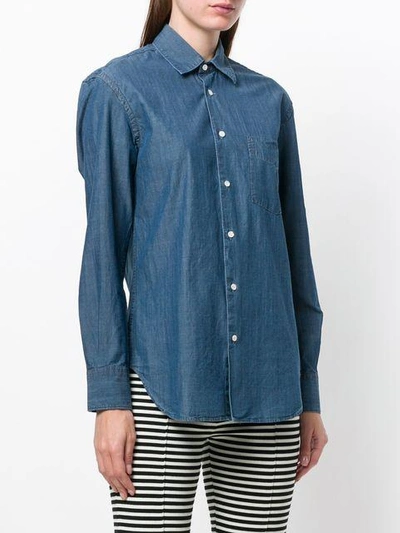 Shop Aspesi Denim Shirt