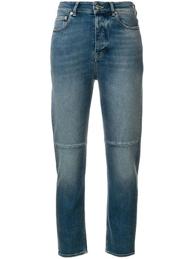 Shop Golden Goose Deluxe Brand Cropped Stonewashed Jeans - Unavailable In Blue