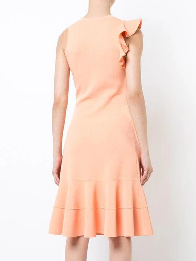 Shop Proenza Schouler Sleeveless One Shoulder Ruffle Dress In Pink