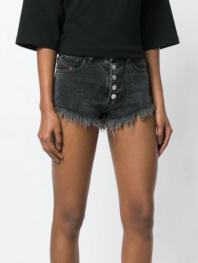 denim high waist shorts