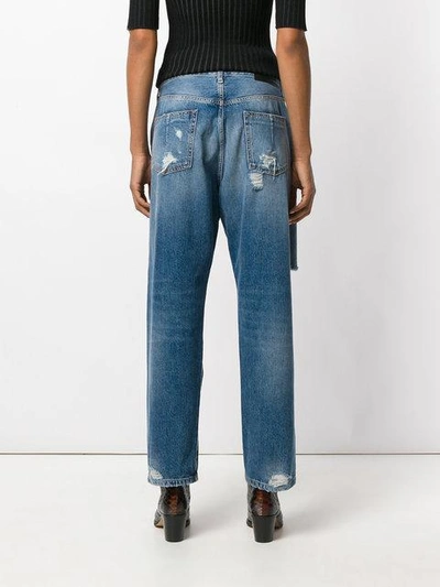 Shop Ben Taverniti Unravel Project Baggy Boyfriend Jeans In Blue