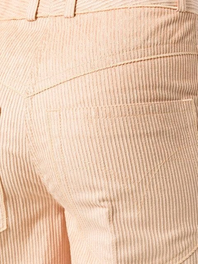 Shop Nina Ricci Flared Trousers In Neutrals