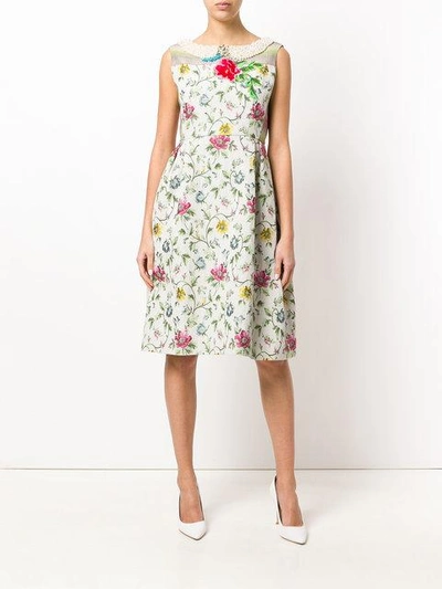 Shop Antonio Marras Floral-print Dress - Neutrals