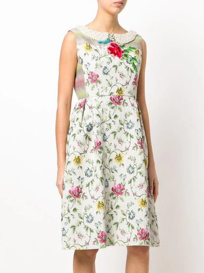 Shop Antonio Marras Floral-print Dress - Neutrals