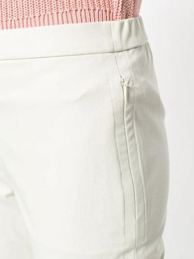 Shop Theory Cropped Skinny Trousers In White