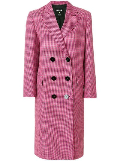 Shop Msgm Double-breasted Coat