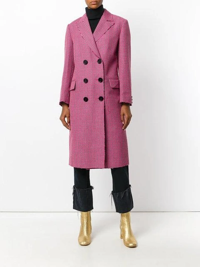 Shop Msgm Double-breasted Coat