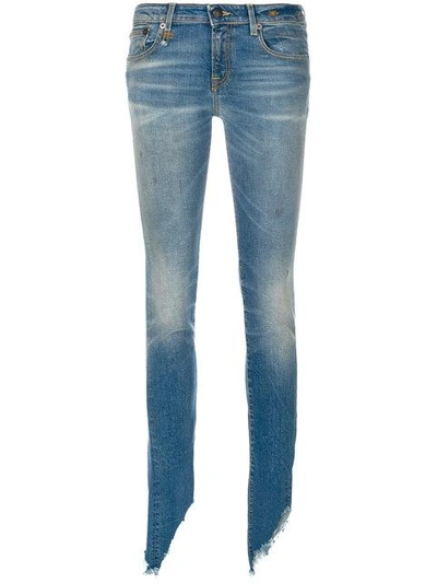 Shop R13 Slim Distressed Jeans - Blue