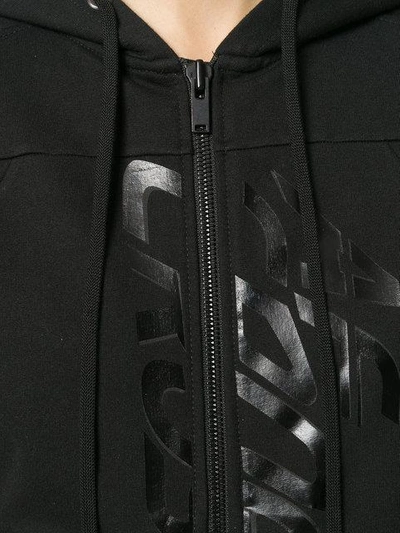 Shop A.f.vandevorst Zipped Hooded Sweatshirt In Black