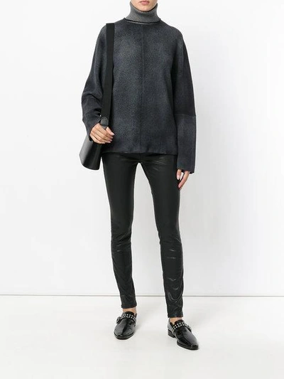 Shop Avant Toi Oversized Sweater - Grey