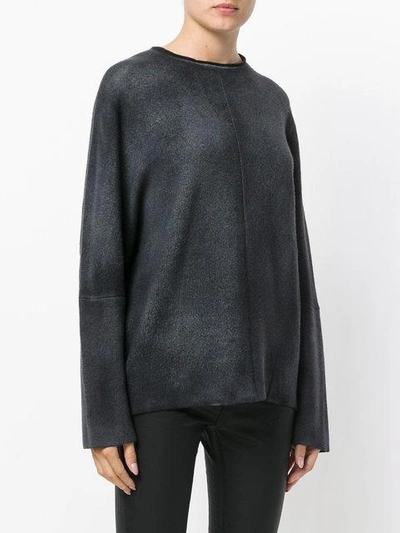 Shop Avant Toi Oversized Sweater - Grey