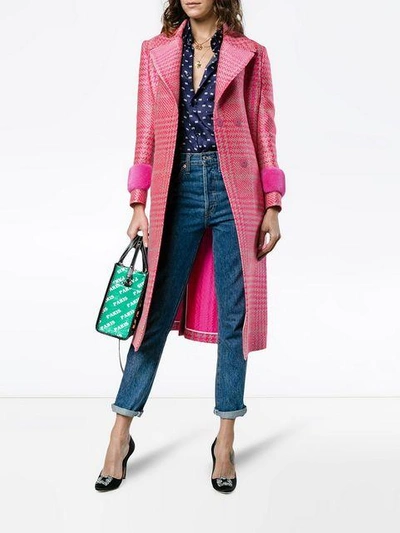 Fendi Belted Shaggy Knit Coat, $2,650, farfetch.com
