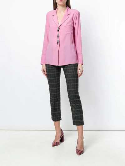Shop N°21 Nº21 Pajama Style Shirt - Pink