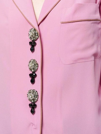 Shop N°21 Nº21 Pajama Style Shirt - Pink