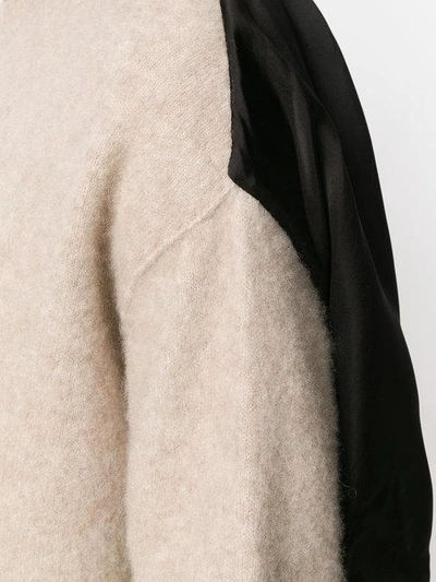 Shop Uma Wang Round Neck Jumper - Neutrals