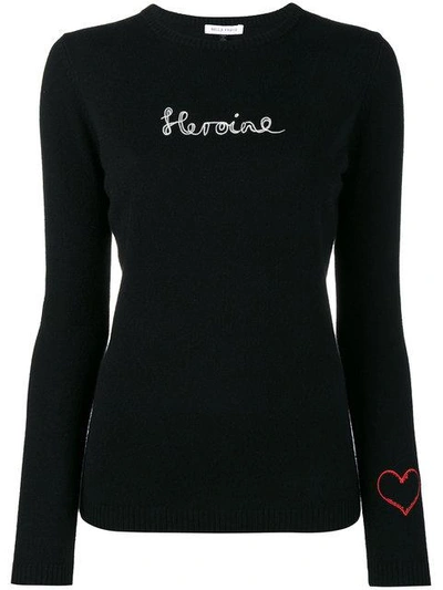 Shop Bella Freud Heroine Knitted Jumper  In Black