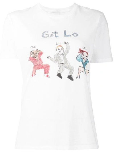 Shop Unfortunate Portrait 'get Lo' T-shirt In White