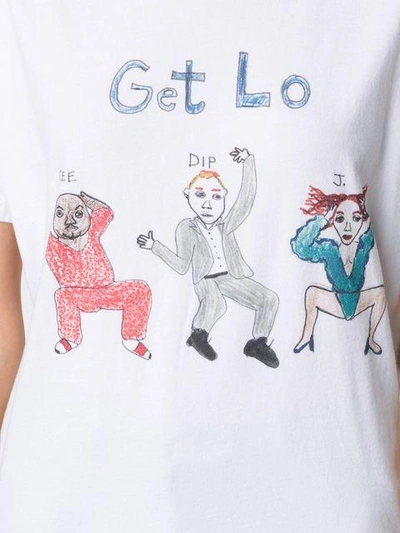 Shop Unfortunate Portrait 'get Lo' T-shirt In White