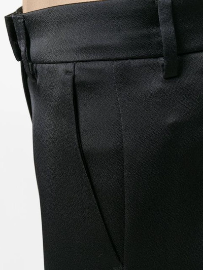Shop Msgm Straight-leg Trousers - Black