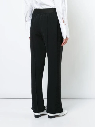 Shop Sykes Side-slits Trousers - Black
