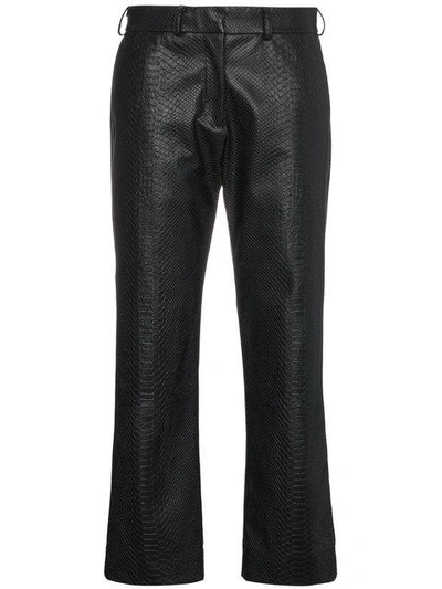Shop Ashley Williams Faux Leather Trousers - Black