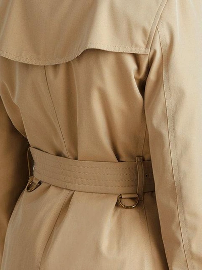 Shop Burberry The Kensington Long Trench Coat In 70500  Honey