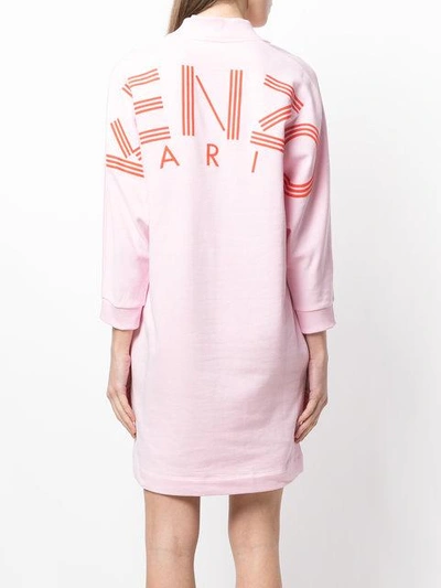 Shop Kenzo Logo Sweatshirt Dress