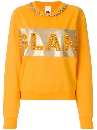 Shop Nil & Mon Embellished Sweatshirt In Orange