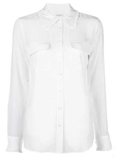 Shop Equipment Signature Slim-fit Silk Shirt In White