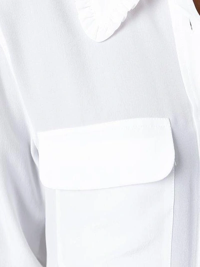 Equipment 'signature' White Shirt With Patch Pockets In White