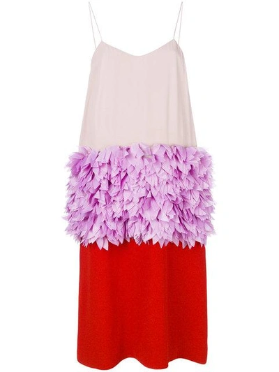 Shop Marni Midi Tricolour Dress In Multicolour