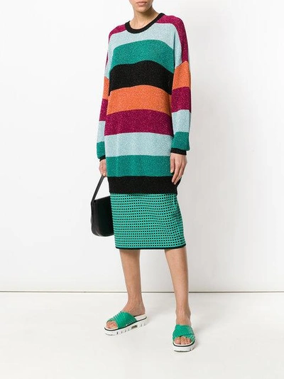 Shop Laneus Striped Sweater Dress