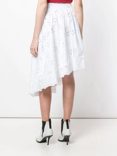 Shop Simone Rocha Broderie Anglaise Asymmetric Skirt