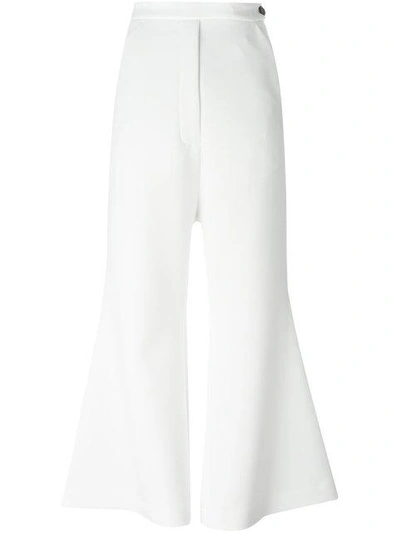 Shop Ellery Cropped Culottes In White