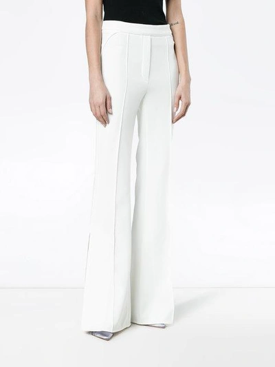 Shop Ellery Orlanda Piped Flared Pants In White