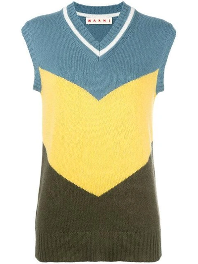 Shop Marni Cashmere Sleeveless Knitted Top