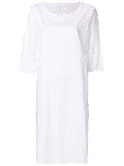 Shop Labo Art Midi Shift Dress In White