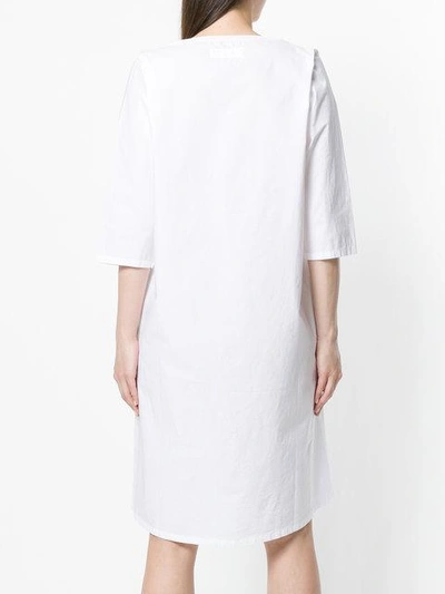 Shop Labo Art Midi Shift Dress In White