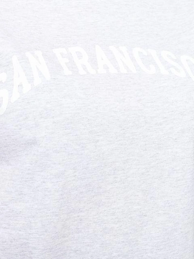 Shop Apc A.p.c. San Francisco Print T-shirt - Grey